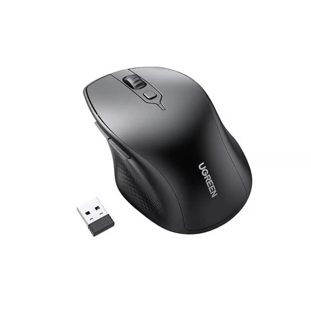UGREEN MU101 Black simsiz sichqonchasi