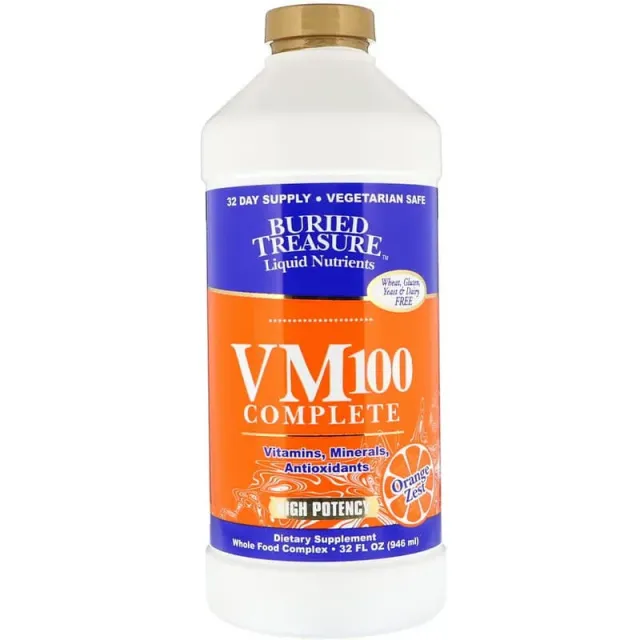 Buried Treasure VM 100 Daily Multi (Yuqori Quvvat), 33 fl oz (976 ml) (45378)
