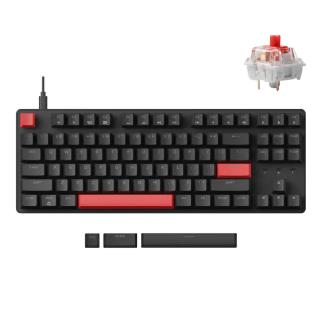 Lemokey X1 87key, Keychron (QMK/VIA) X1-A1-KAZ klaviaturasi, Red