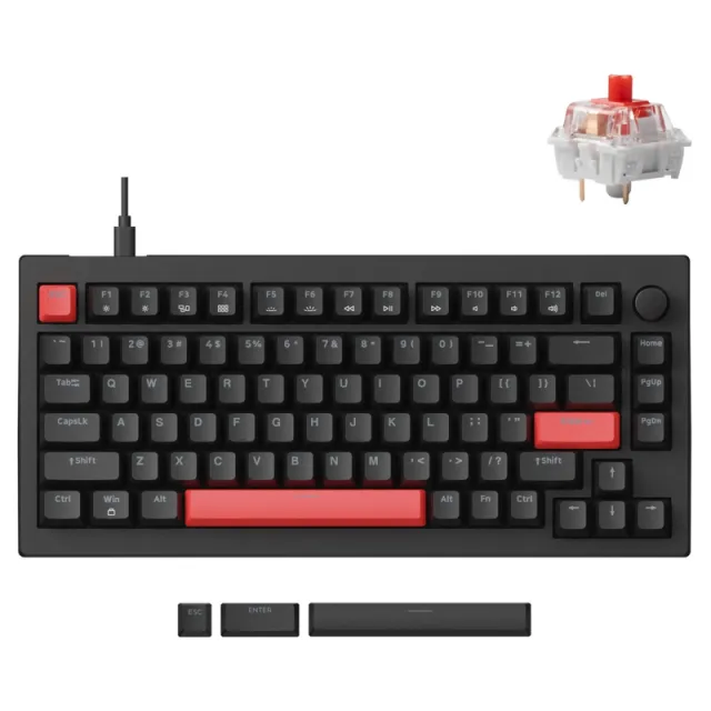 Lemokey X1 84key, Keychron (QMK/VIA) X4-A1-KAZ klaviaturasi, Red