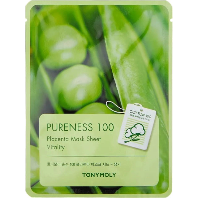 Yuz uchun matoli niqob PURENESS 100 PLACENTA MASK SHEET 21ml