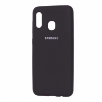Чехол Silicone cover для Samsung Galaxy A30, черный  купить