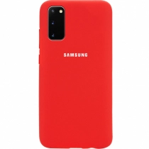 Чехол Silicone cover для Samsung Galaxy S20, красный