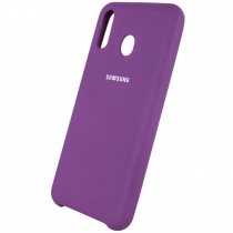  Чехол Silicone cover для Samsung Galaxy A10, сливовый