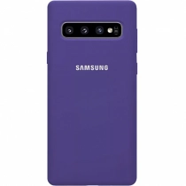 Чехол Silicone cover для Samsung Galaxy S10, сливовый