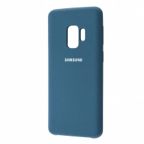 Чехол Silicone cover для Samsung Galaxy S9 Plus, темно синий купить