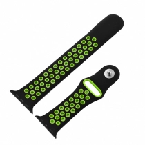 Ремешок Silicone 42-44 mm iWatch Sport Band Black Green ▷ купить в ASAXIY: цены, характеристики, отзывы