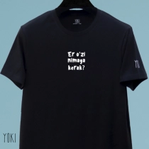 "Er o'zi nimaga kerak?" Black futbolkasi L ▷ ASAXIYdan xarid qilish: narxlar, xususiyatlar, izohlar
