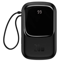 Baseus Qpow Pro Digital Display Fast Charge 10000mAh 20W qora tashqi akkumulyatori ▷ ASAXIYdan xarid qilish: narxlar, xususiyatlar, izohlar