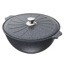 Palov uchun qozon "orzu" metall qopqoqli granit 7 l granit kulrang ▷ ASAXIYdan xarid qilish: narxlar, xususiyatlar, izohlar