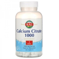 KAL Calcium Citrate 1000 mg, 180 tabletka ▷ ASAXIYdan xarid qilish: narxlar, xususiyatlar, izohlar