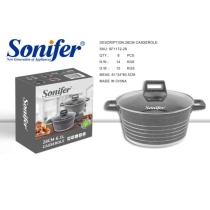 Sonifer 1172 yopishmaydigan shisha qopqoqli qaynoqga bardoshli materialdan tayyorlangan sonifier 28 sm sopol idish-qora ▷ ASAXIYdan xarid qilish: narxlar, xususiyatlar, izohlar