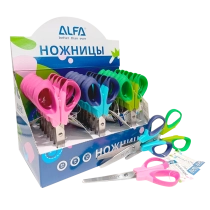 Ножницы Alfa 14 см, 3 цвета — для школы и дома (1SC003) ▷ купить в ASAXIY: цены, характеристики, отзывы