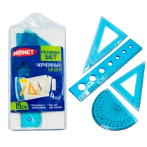 Набор гелевых линеек 4 предмета Monet FLS001 ▷ купить в ASAXIY: цены, характеристики, отзывы