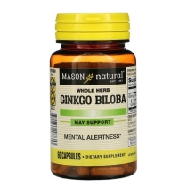 Mason Natural, Ginkgo Biloba, 60 kapsula (17735) ▷ ASAXIYdan xarid qilish: narxlar, xususiyatlar, izohlar