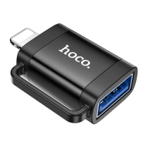 Переходник Hoco UA31A Lightning на USB-A черный ▷ купить в ASAXIY: цены, характеристики, отзывы
