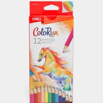 Цветные карандаши Deli "ColoRun" 12 цветов ▷ купить в ASAXIY: цены, характеристики, отзывы
