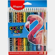 Maped "COLOR'PEPS Animals" 18 ta rangli qalamlar ▷ ASAXIYdan xarid qilish: narxlar, xususiyatlar, izohlar