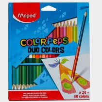 Maped "COLOR'PEPS Duo Colors" 48 ta rangli qalamlar ▷ ASAXIYdan xarid qilish: narxlar, xususiyatlar, izohlar