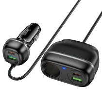 Автомобильное зарядное устройство Hoco Z59A Rank 240W Car Charger - черный ▷ купить в ASAXIY: цены, характеристики, отзывы