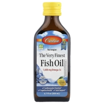 Carlson Norwegian Fish Oil limonli Omega-3, 200 ml (1600 mg Omega-3) (01540) ▷ ASAXIYdan xarid qilish: narxlar, xususiyatlar, izohlar