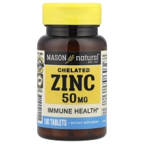 Mason Natural, Helatli sink, 50 mg, 100 ta tabletkalar (06911) ▷ ASAXIYdan xarid qilish: narxlar, xususiyatlar, izohlar