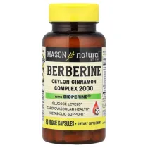Mason Naturals Berberin va Seylon dolchinni kompleksi 2000, 60 ta vegetarian kapsula (18725) ▷ ASAXIYdan xarid qilish: narxlar, xususiyatlar, izohlar