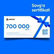 Sovg'a sertifikati 700 000 so'mlik ▷ ASAXIYdan xarid qilish: narxlar, xususiyatlar, izohlar