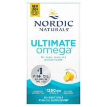 Nordic Naturals Ultimate Omega Tozalangan Omega-3, limon ta’mi, 1280 mg, 60 kapsula (01790) ▷ ASAXIYdan xarid qilish: narxlar, xususiyatlar, izohlar